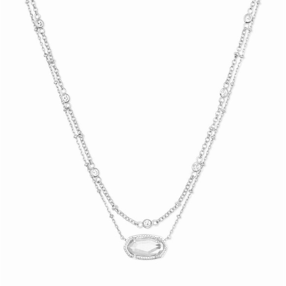 Kendra Scott Jewelry - Kendra Scott Elisa Multi Strand Necklace in silver- DICHROIC GLASS